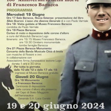 VOLATE A LUGO! – 106° anniversario della morte di Francesco Baracca
